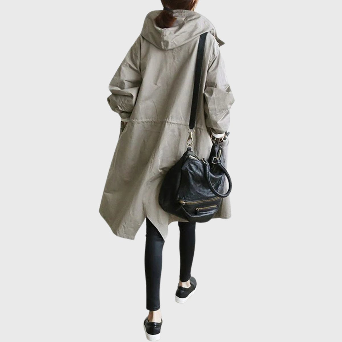 Ottilie | Women's Long Water-Resistant Hooded Trench Coat
