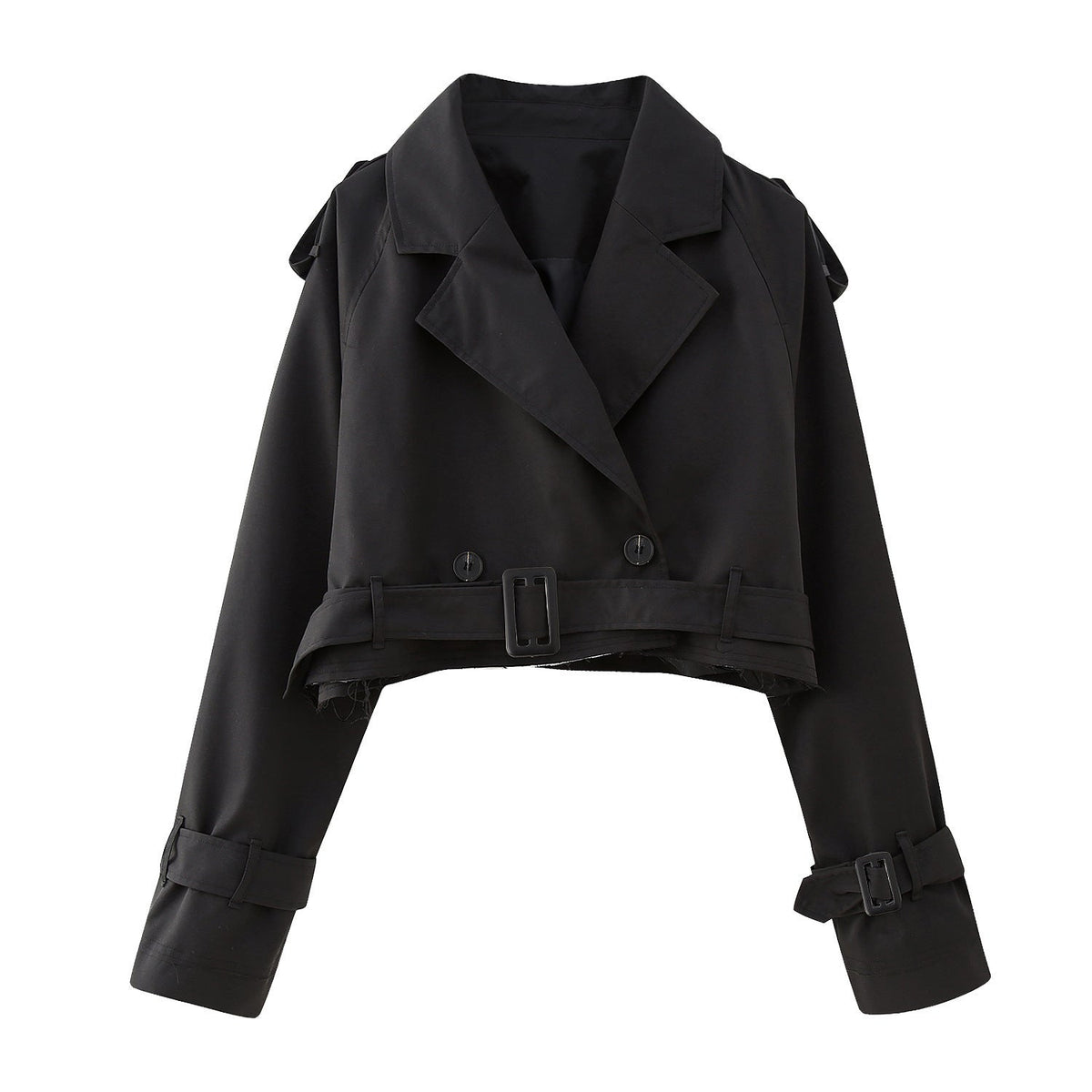 Bailey | Women's Chic Cropped Belted Trench Coat