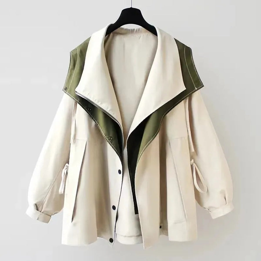 Ariana | Women's Oversized Waterproof Double-Collar Trench Coat