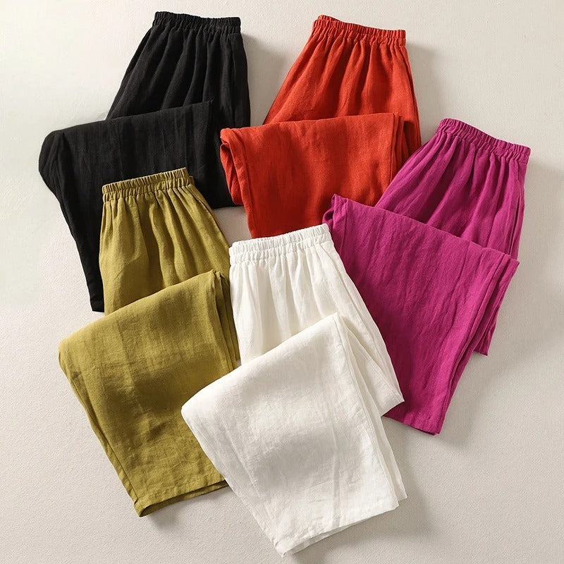 Greta Wide-Leg Pull-On Trousers – all five colours