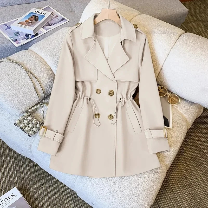 Arabella | Women's Tailored Button-Detail Trench Coat
