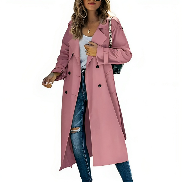 Juliana | Women's Elegant Double-Breasted Trench Coat
