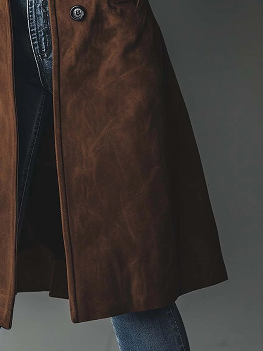Estelle | Women's Longline Double-Breasted Tailored Trench Coat