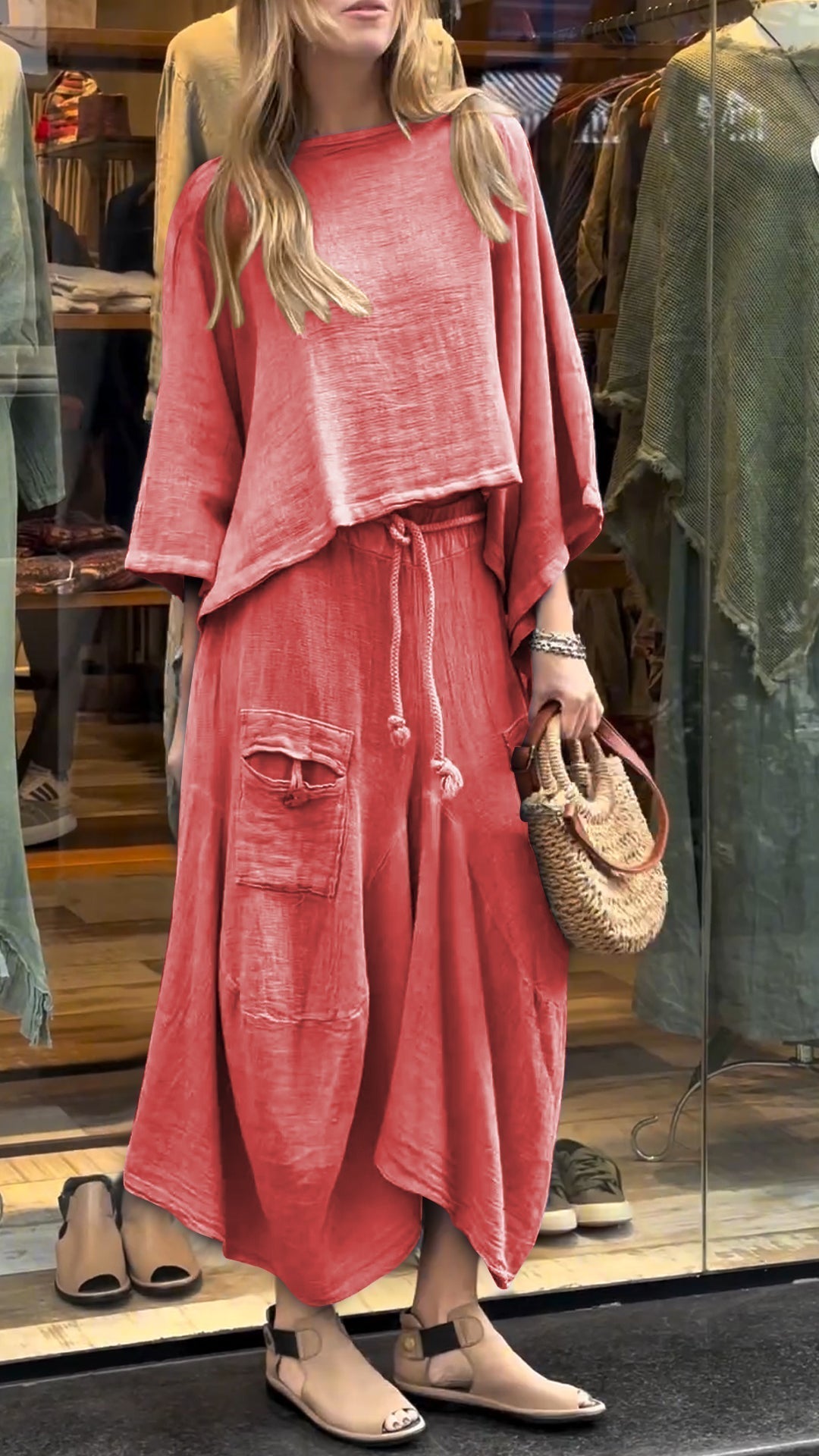 Zelora™ Flowing Casual Two-Piece Set