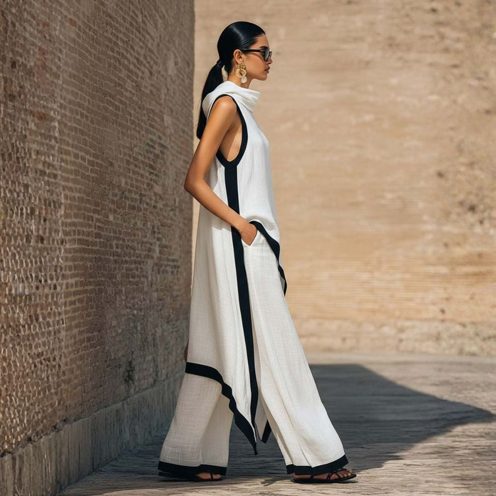 Ingrid set in White, side view