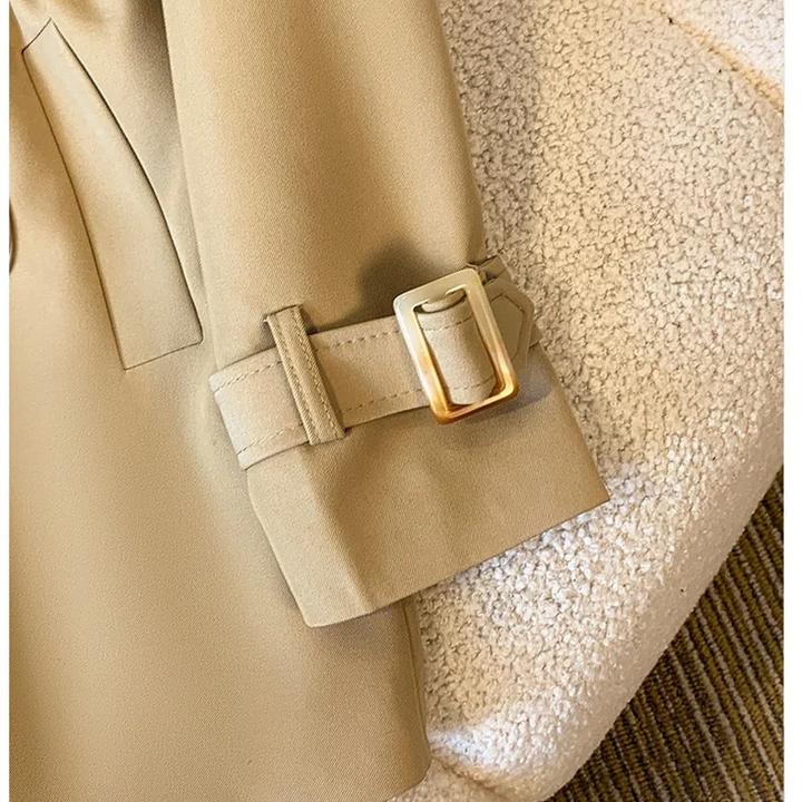 Arabella | Women's Tailored Button-Detail Trench Coat