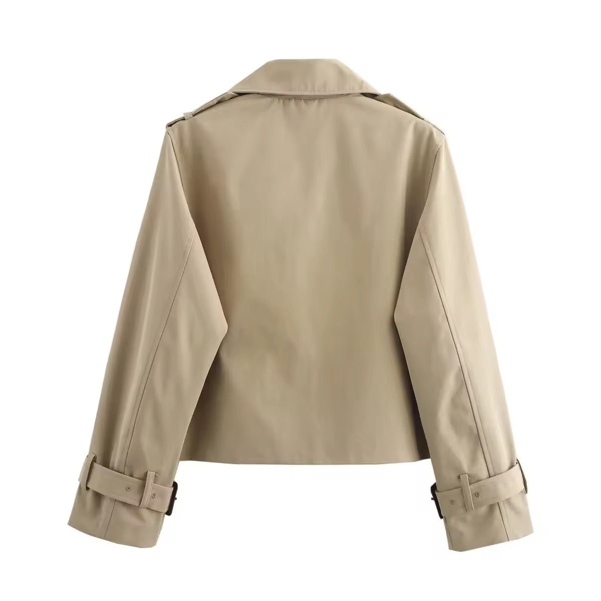Lavinia | Women's Cropped Double-Breasted Trench Coat