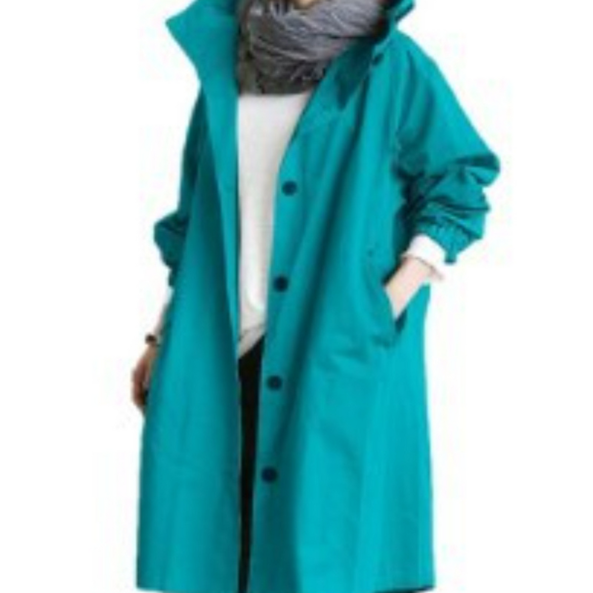 Nadine | Women's Long Hooded Trench Coat