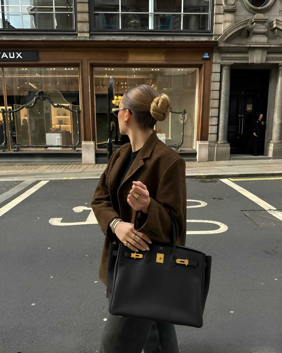 Lavinia | Women's Genuine Suede One-Button Blazer