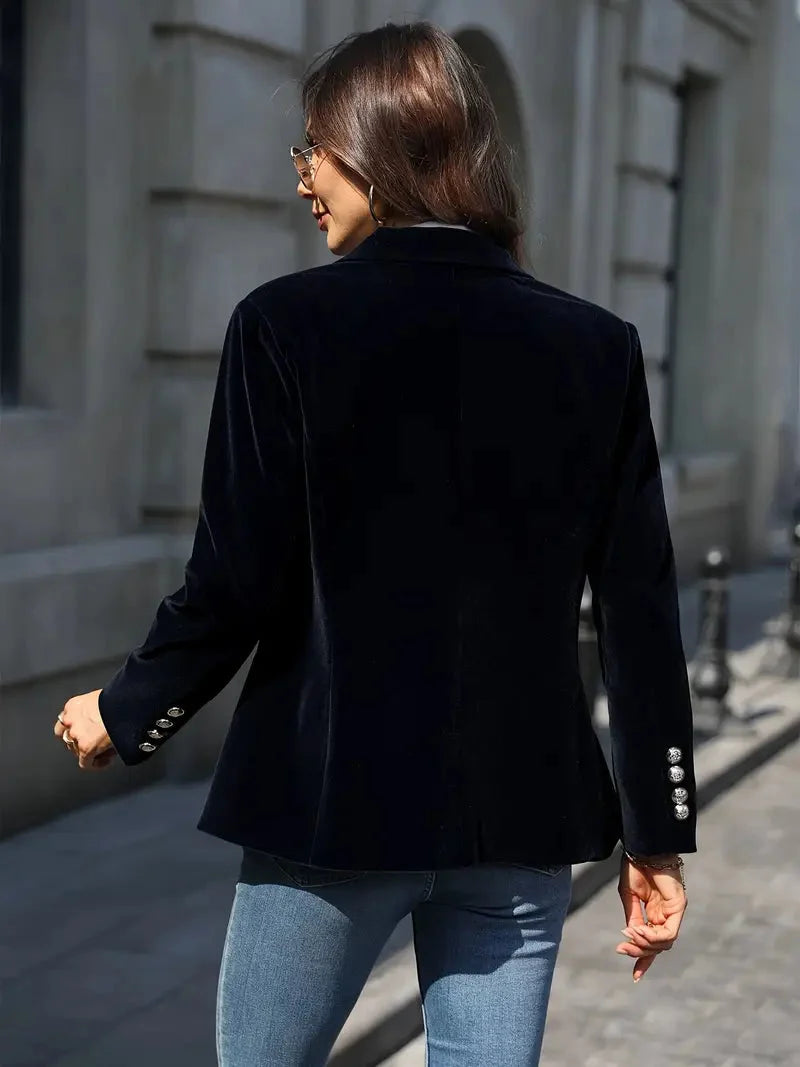 Camille | Women's Velvet Tailored Blazer