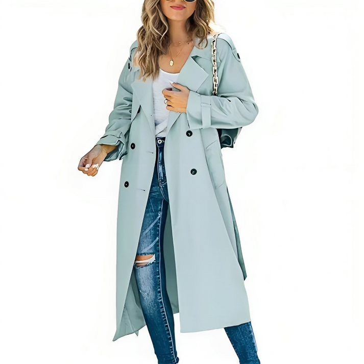 Juliana | Women's Elegant Double-Breasted Trench Coat