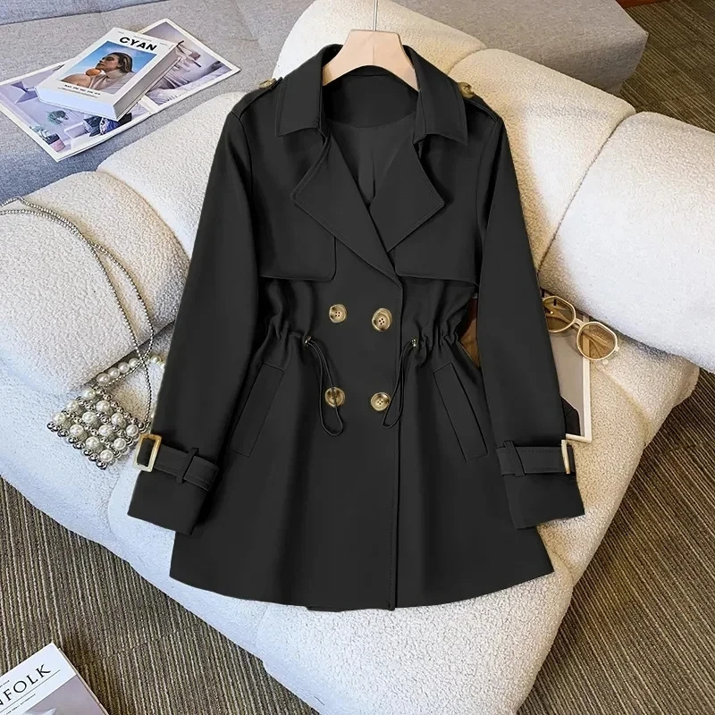 Arabella | Women's Tailored Button-Detail Trench Coat