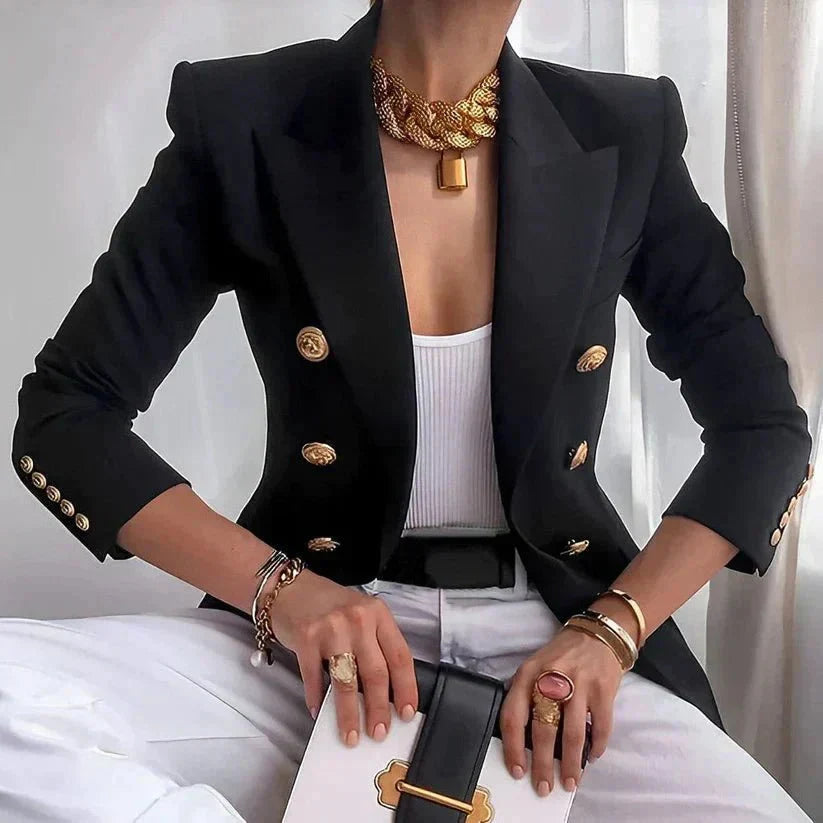 Arabella | Women's Double-Breasted Blazer with Button Details