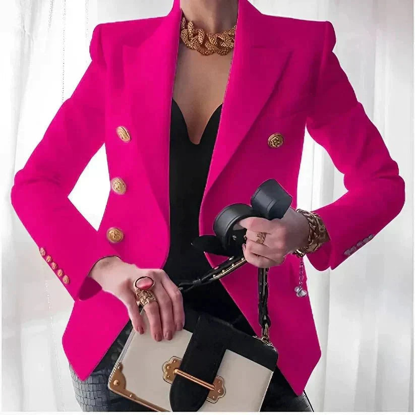 Arabella | Women's Double-Breasted Blazer with Button Details