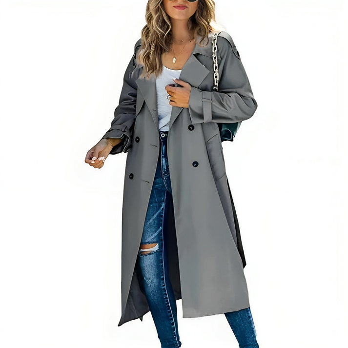 Juliana | Women's Elegant Double-Breasted Trench Coat