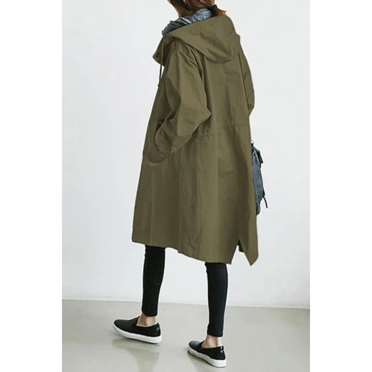 Nadine | Women's Long Hooded Trench Coat