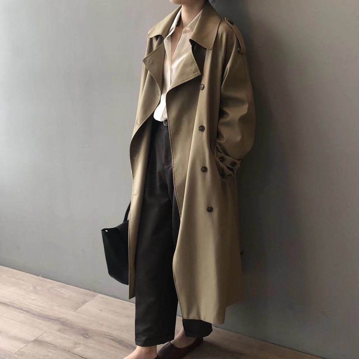 Helene | Women's Long Water-Resistant Double-Breasted Trench Coat