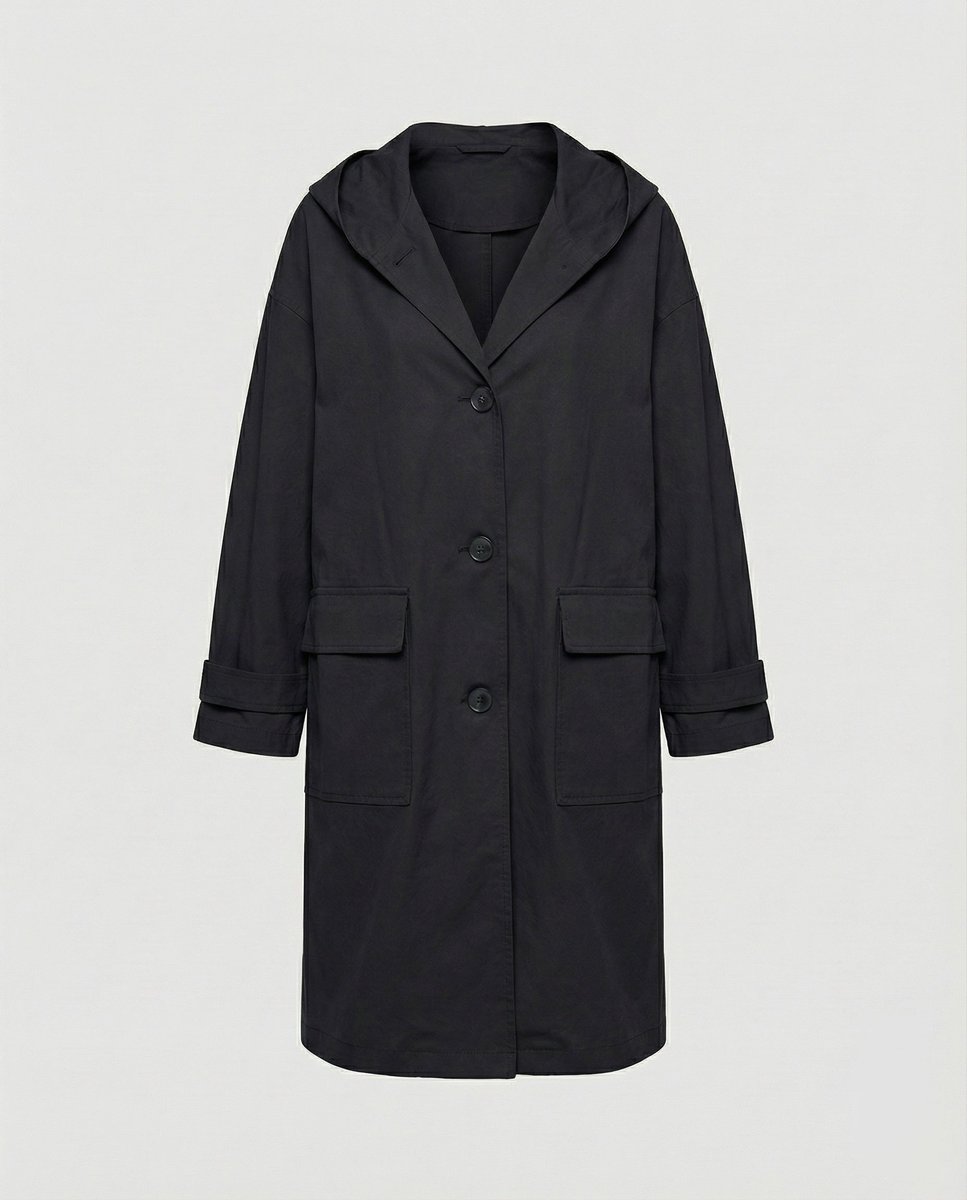 Marguerite | Women's Long Water-Resistant Hooded Windproof Trench Coat