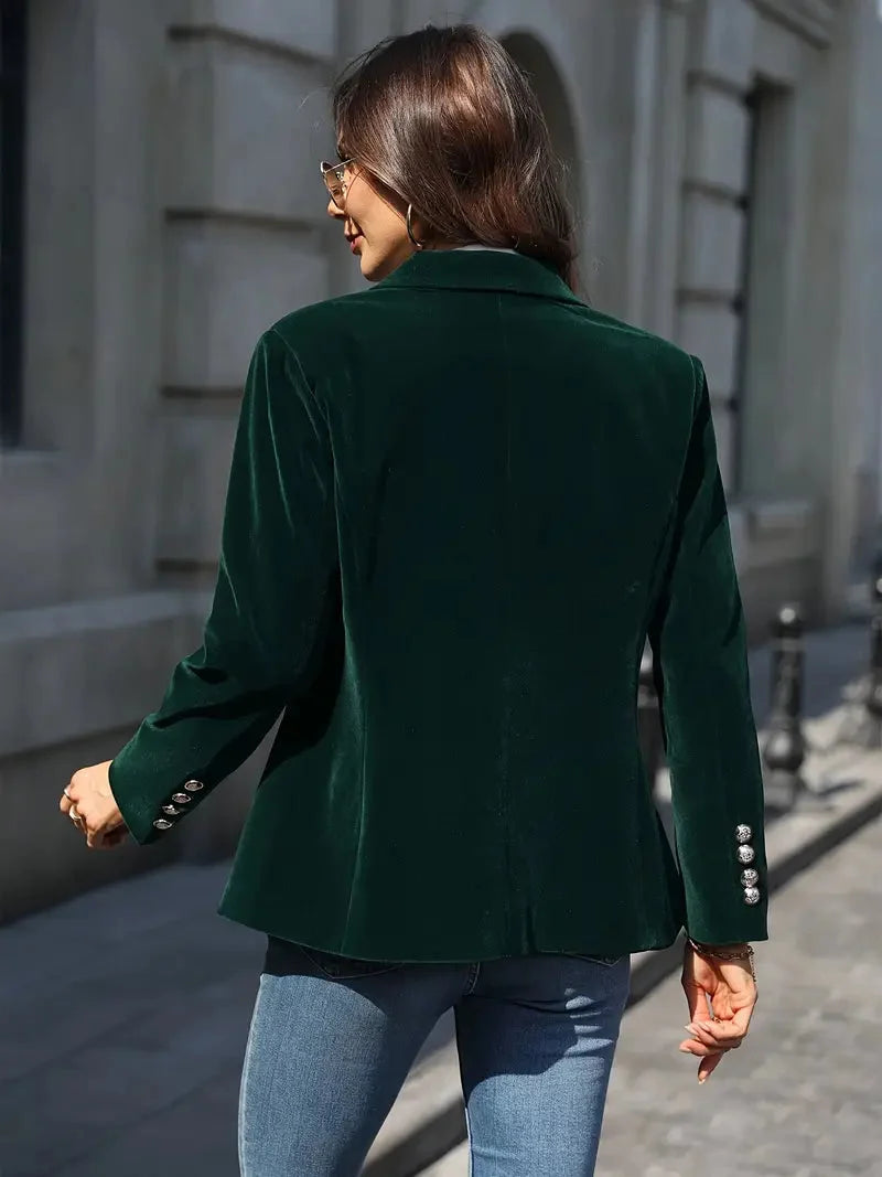 Camille | Women's Velvet Tailored Blazer