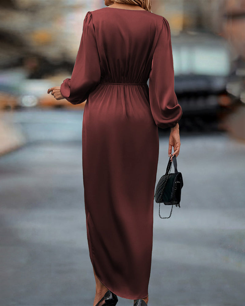 Alivia | Elegant & Comfortable Women’s Formal Wrap Midi Dress