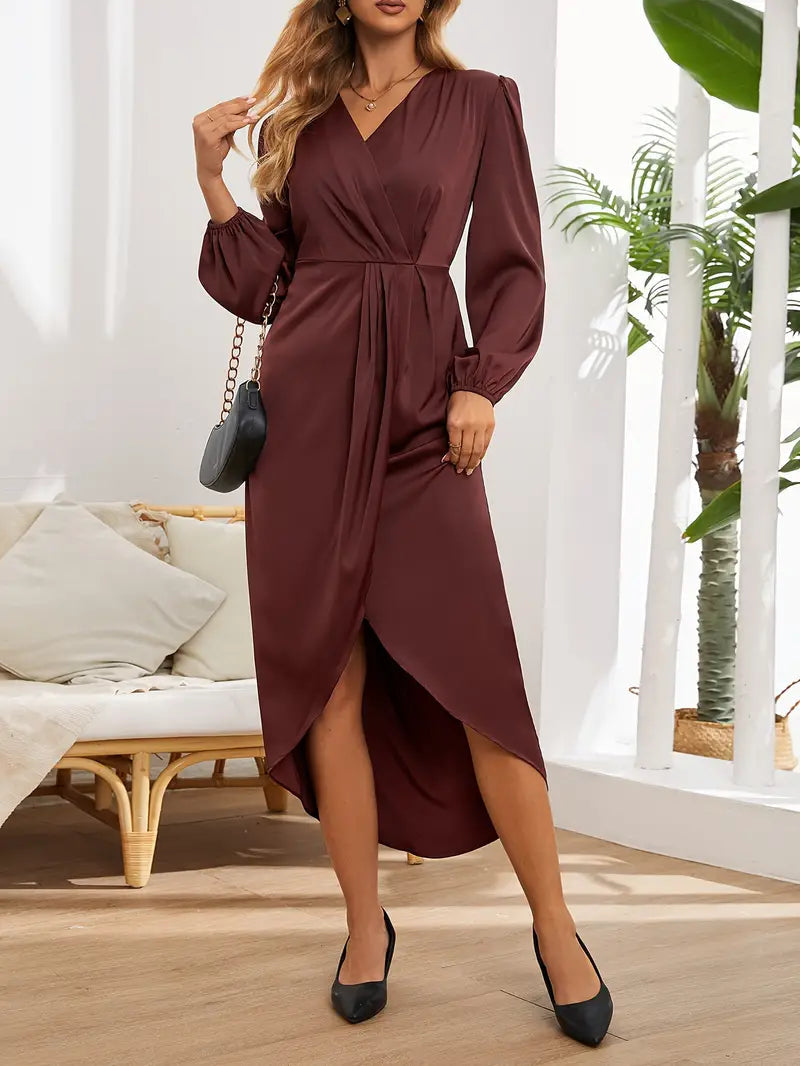 Alivia | Elegant & Comfortable Women’s Formal Wrap Midi Dress