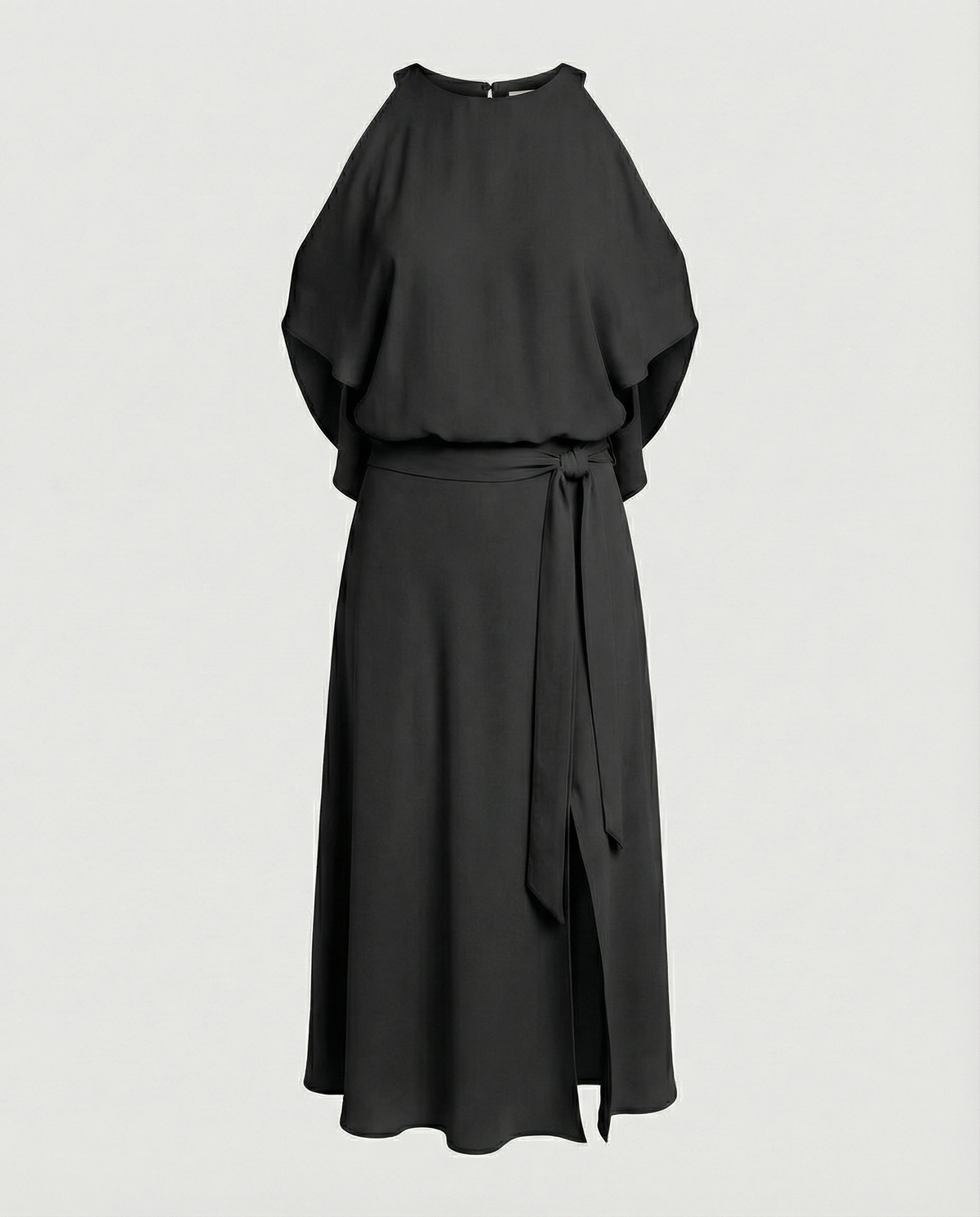 Zoey | Women's Elegant Cold Shoulder Midi Dress