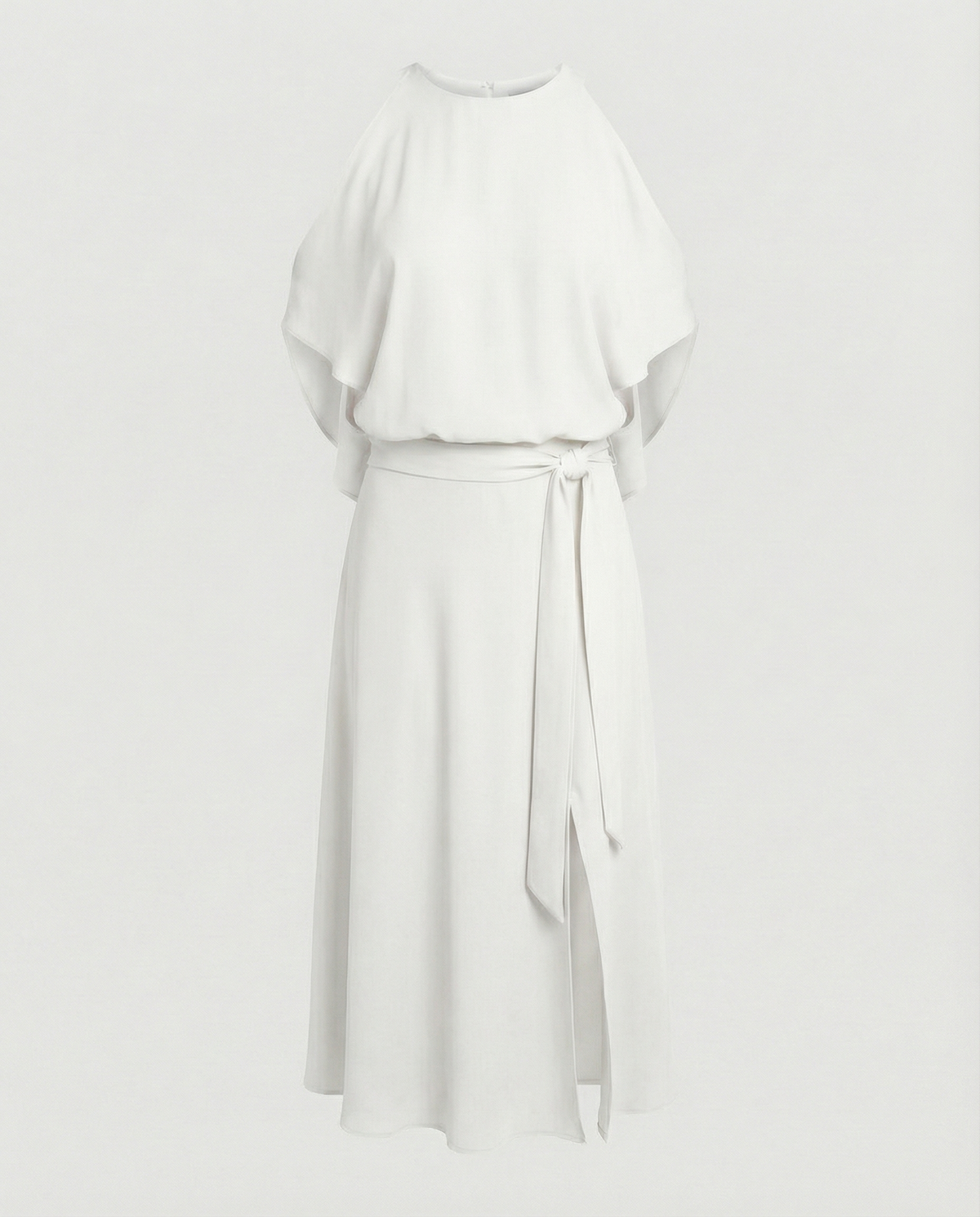 Zoey | Women's Elegant Cold Shoulder Midi Dress