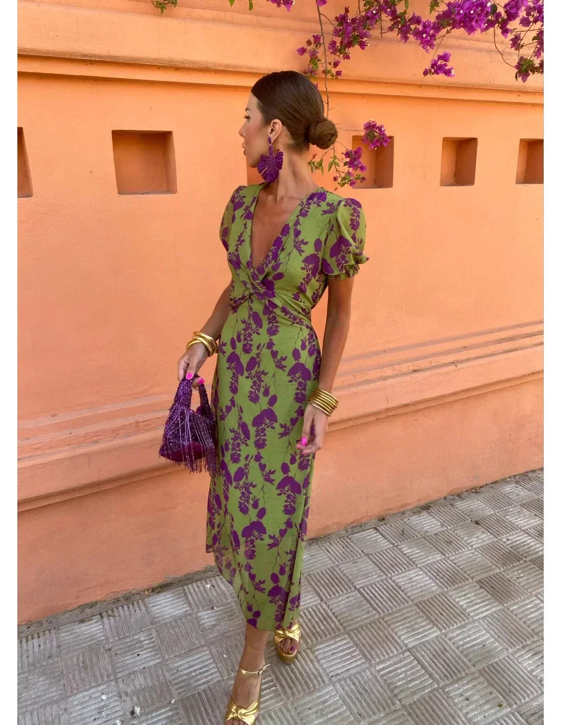 Lunara | Women's Elegant Classic Midi Dress