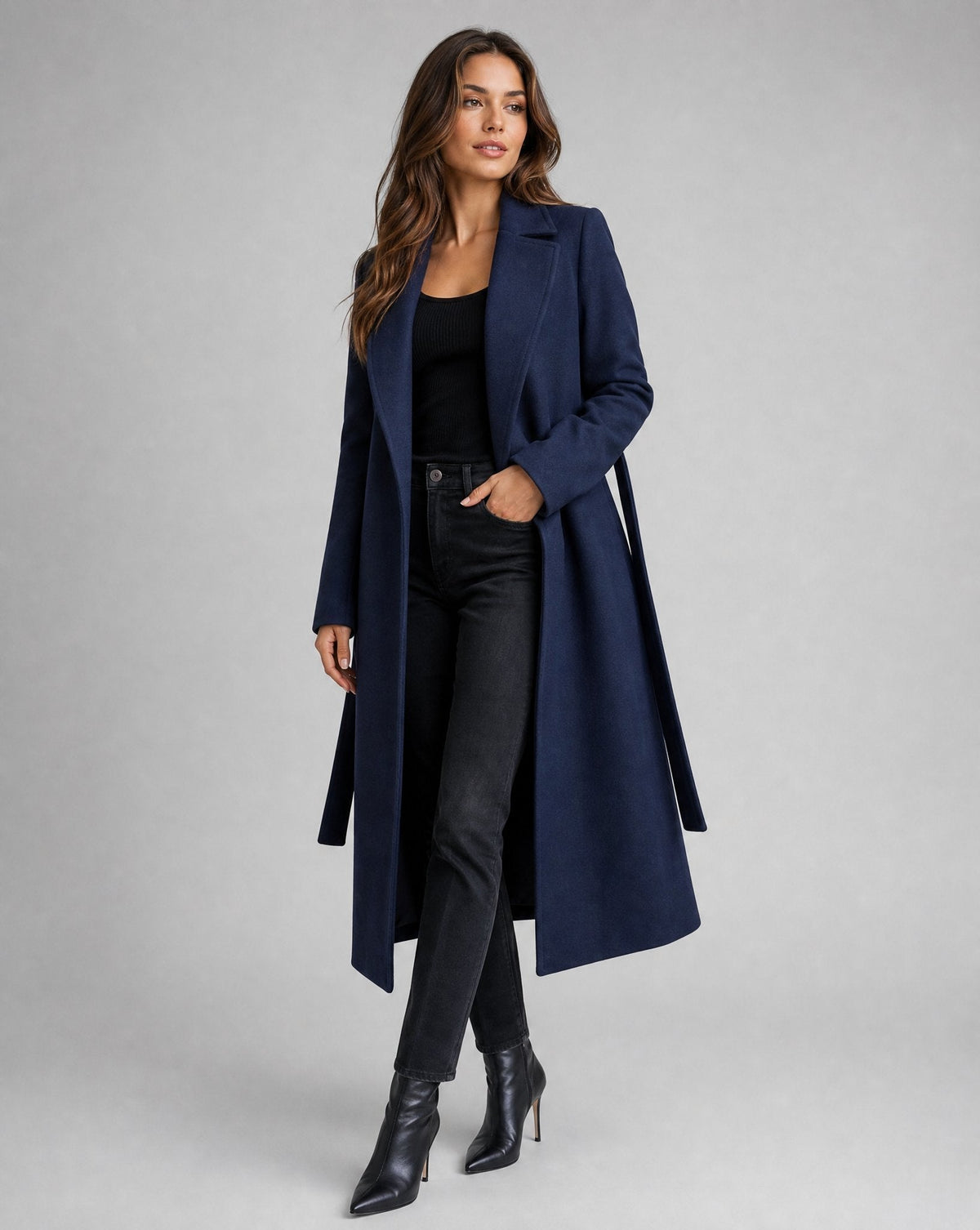Louisa | Elegant And Warm Wool-Blend Trench Coat