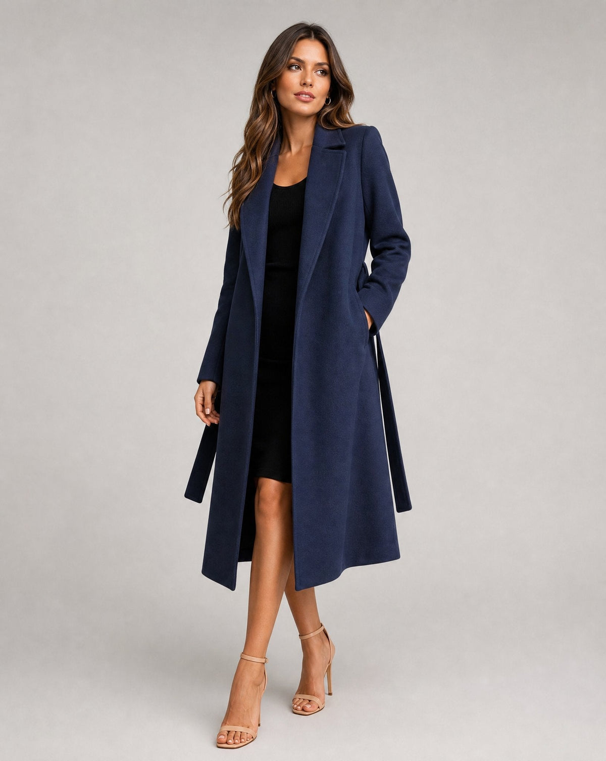 Louisa | Elegant And Warm Wool-Blend Trench Coat