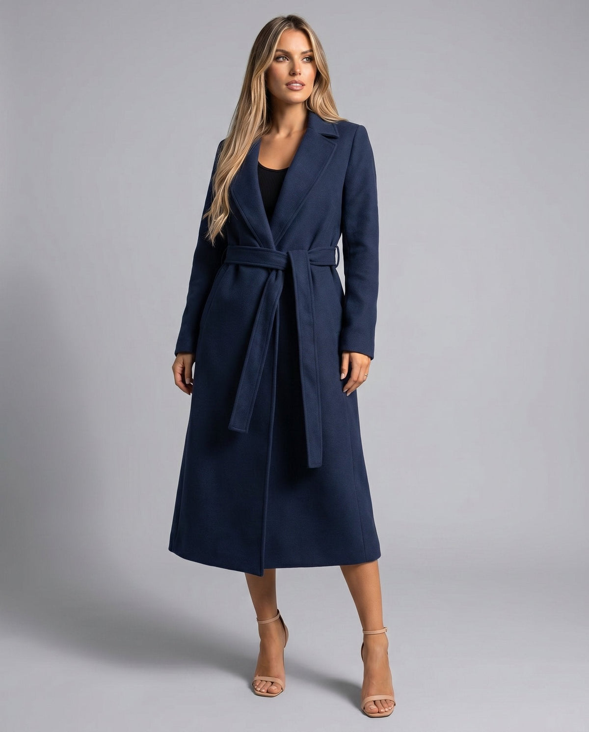 Louisa | Elegant And Warm Wool-Blend Trench Coat