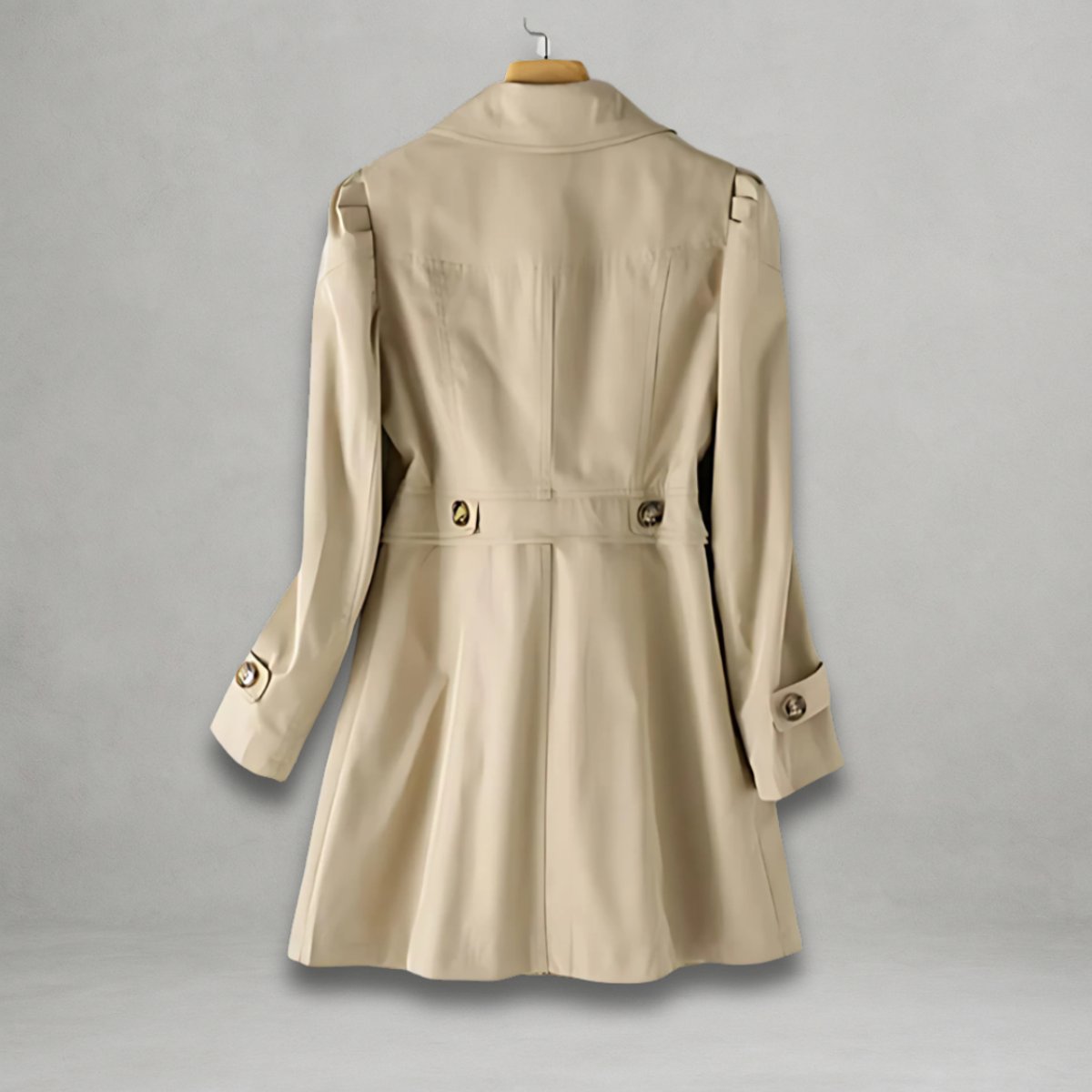 Seren | Women's Elegant Single-Breasted Cotton-Nylon Trench Coat
