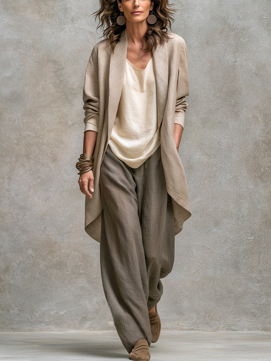 Pearl | Three-Piece Jacket, Top & Trousers Set
