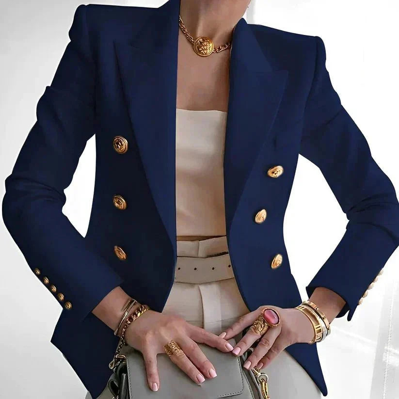Arabella | Women's Double-Breasted Blazer with Button Details