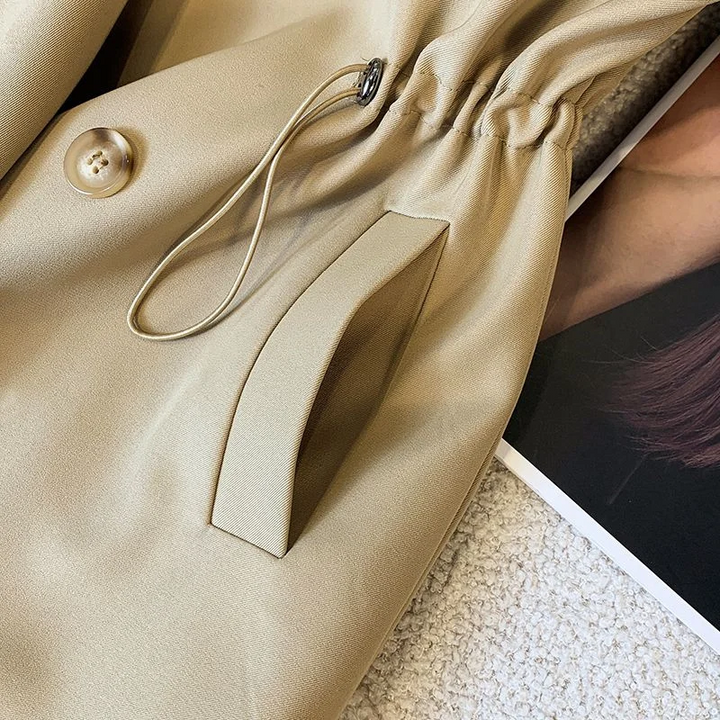 Arabella | Women's Tailored Button-Detail Trench Coat