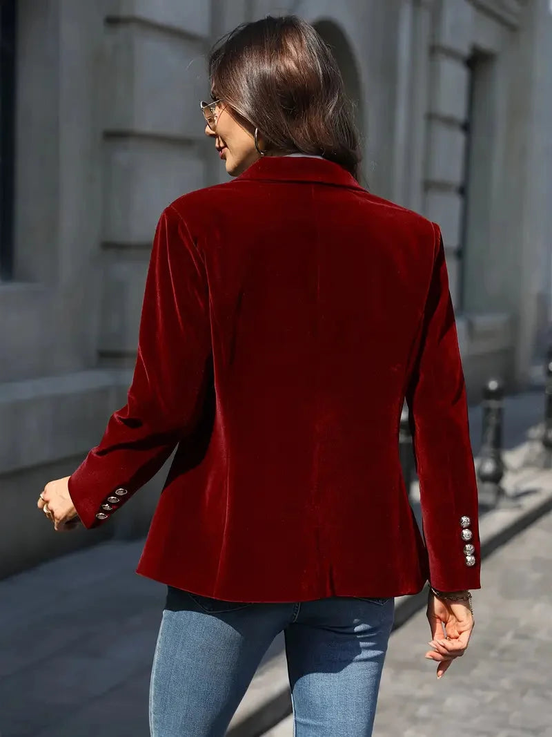 Camille | Women's Velvet Tailored Blazer