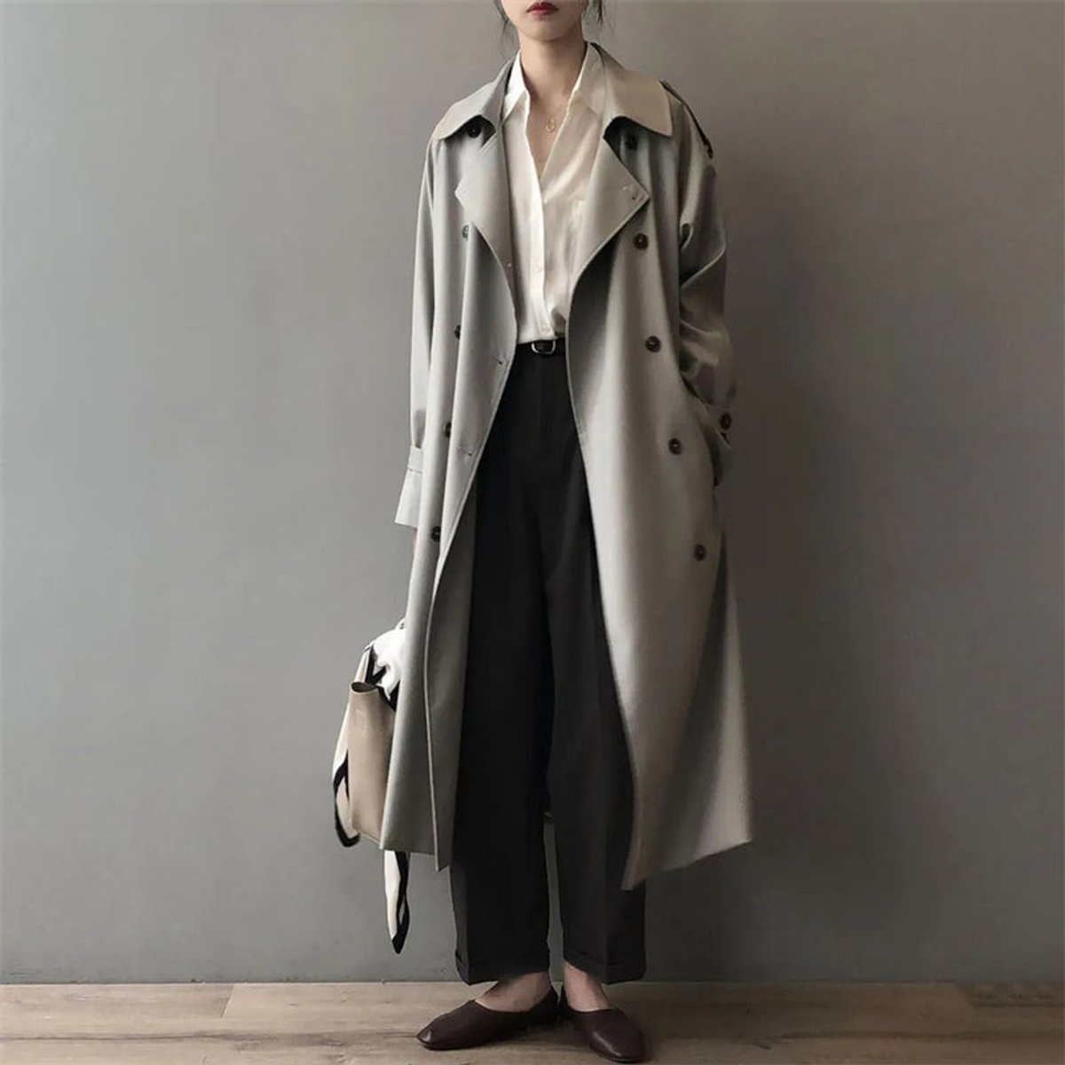 Helene | Women's Long Water-Resistant Double-Breasted Trench Coat