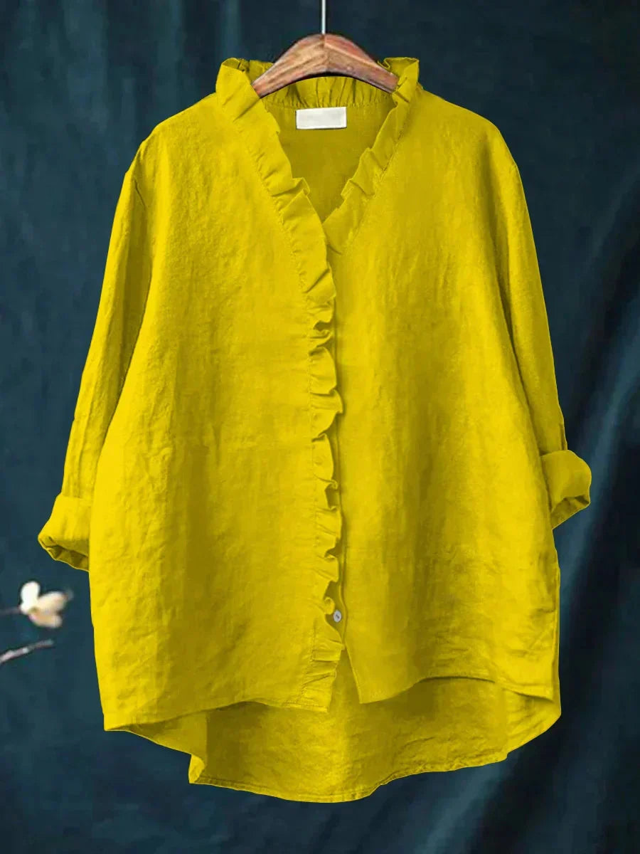 Diana | Casual Ruffle V-Neck Blouse