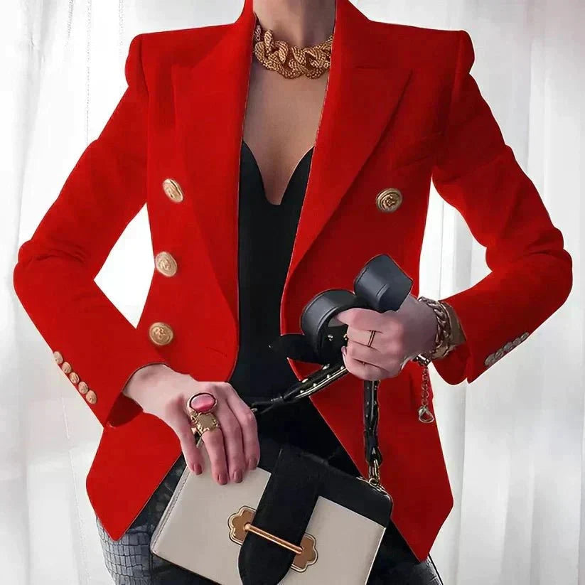 Arabella | Women's Double-Breasted Blazer with Button Details