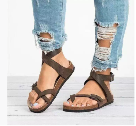 Casey | Women's Ankle Strap Flat Sandals