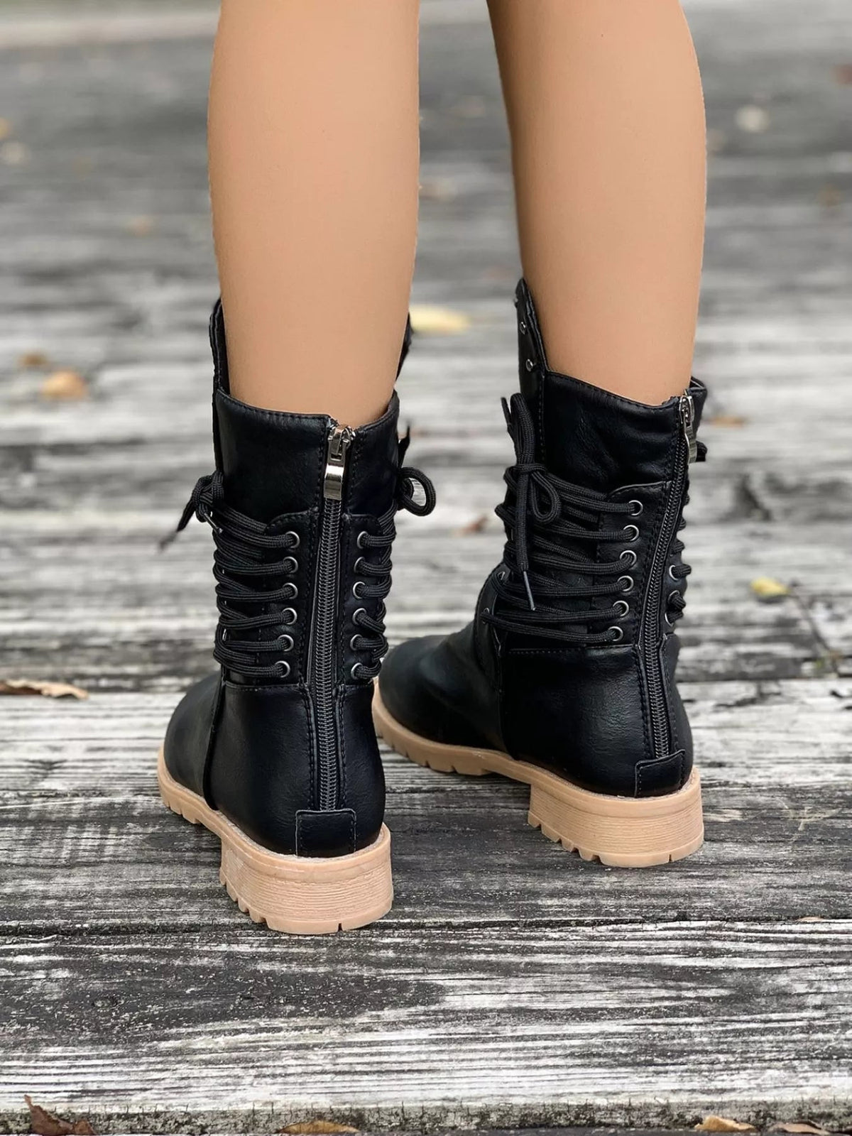 Christine | Women's Lace-Up Mid-Calf Boots
