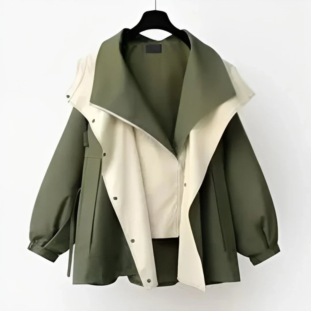 Ariana | Women's Oversized Waterproof Double-Collar Trench Coat
