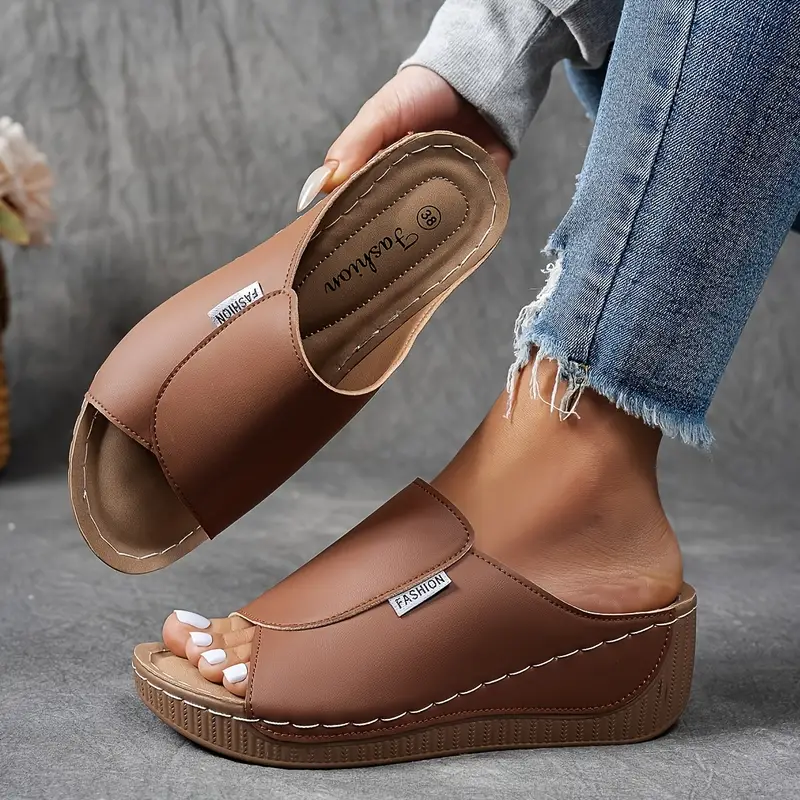 Daniela | Women's Wedge Slide Sandals
