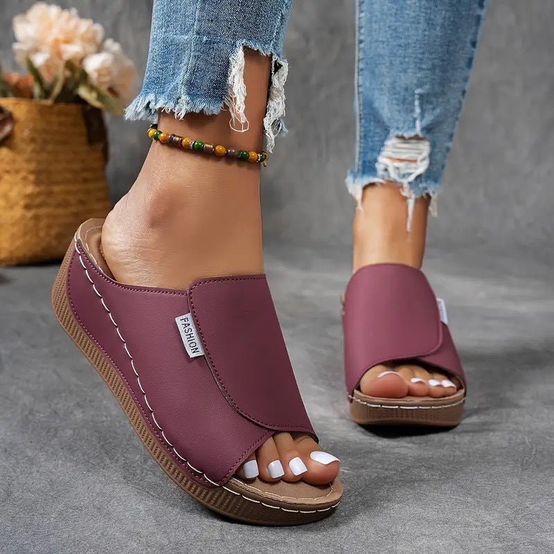 Daniela | Women's Wedge Slide Sandals