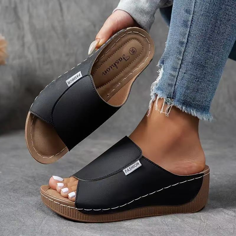 Daniela | Women's Wedge Slide Sandals