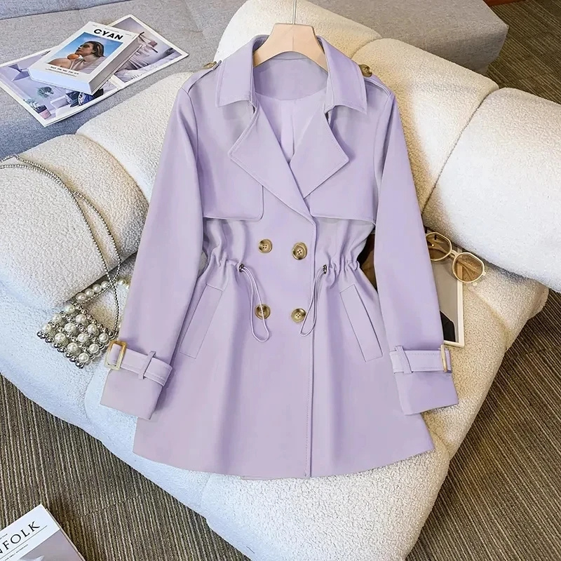 Arabella | Women's Tailored Button-Detail Trench Coat