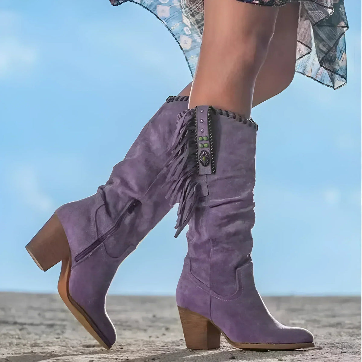 Jordan | Women's Mid Calf Heeled Boots