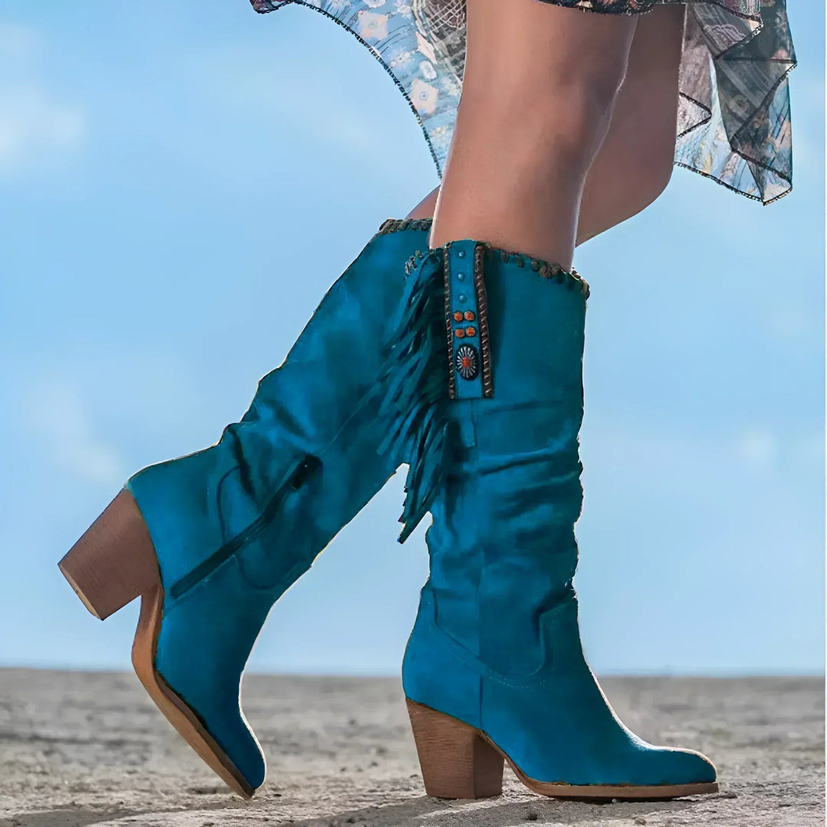 Jordan | Women's Mid Calf Heeled Boots
