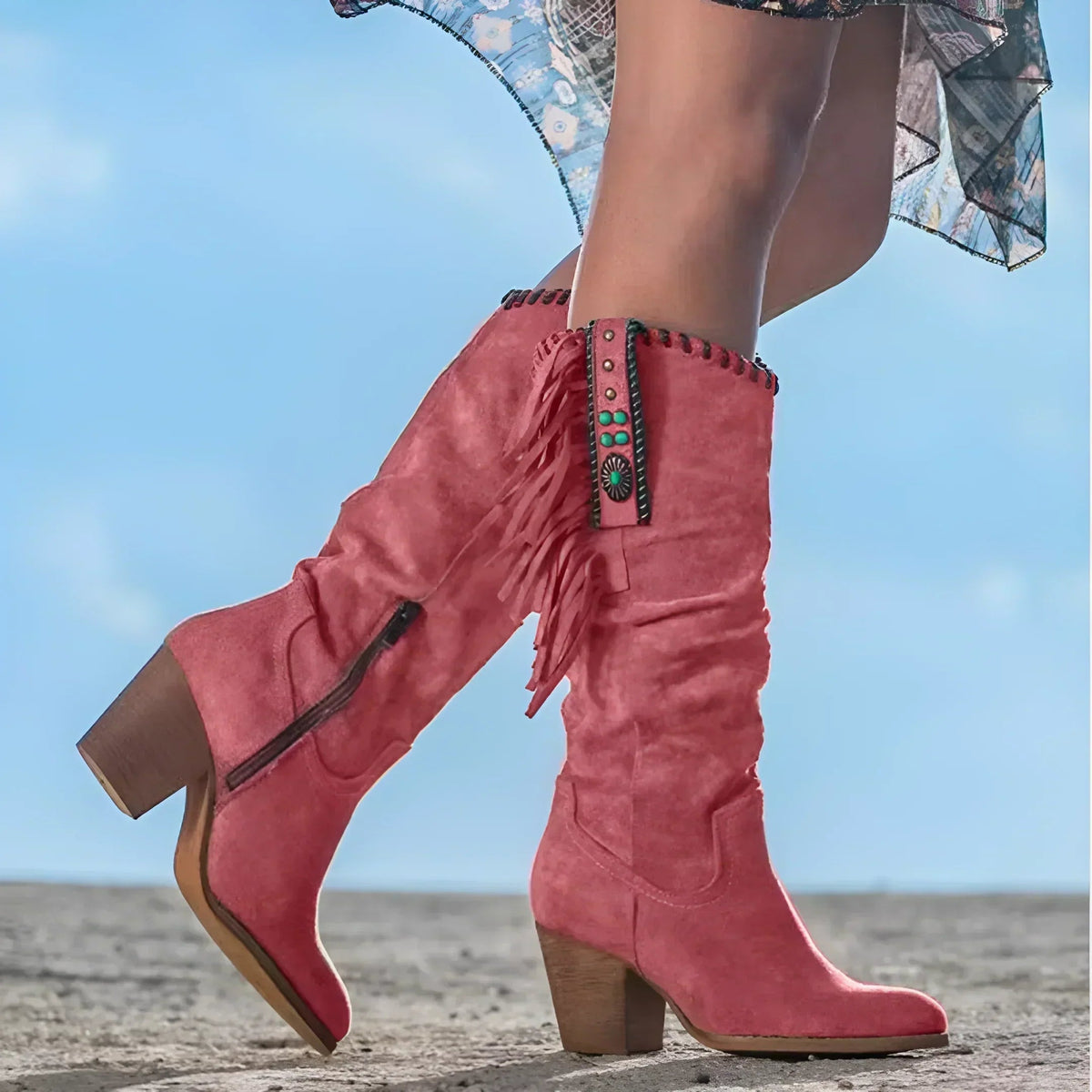 Jordan | Women's Mid Calf Heeled Boots