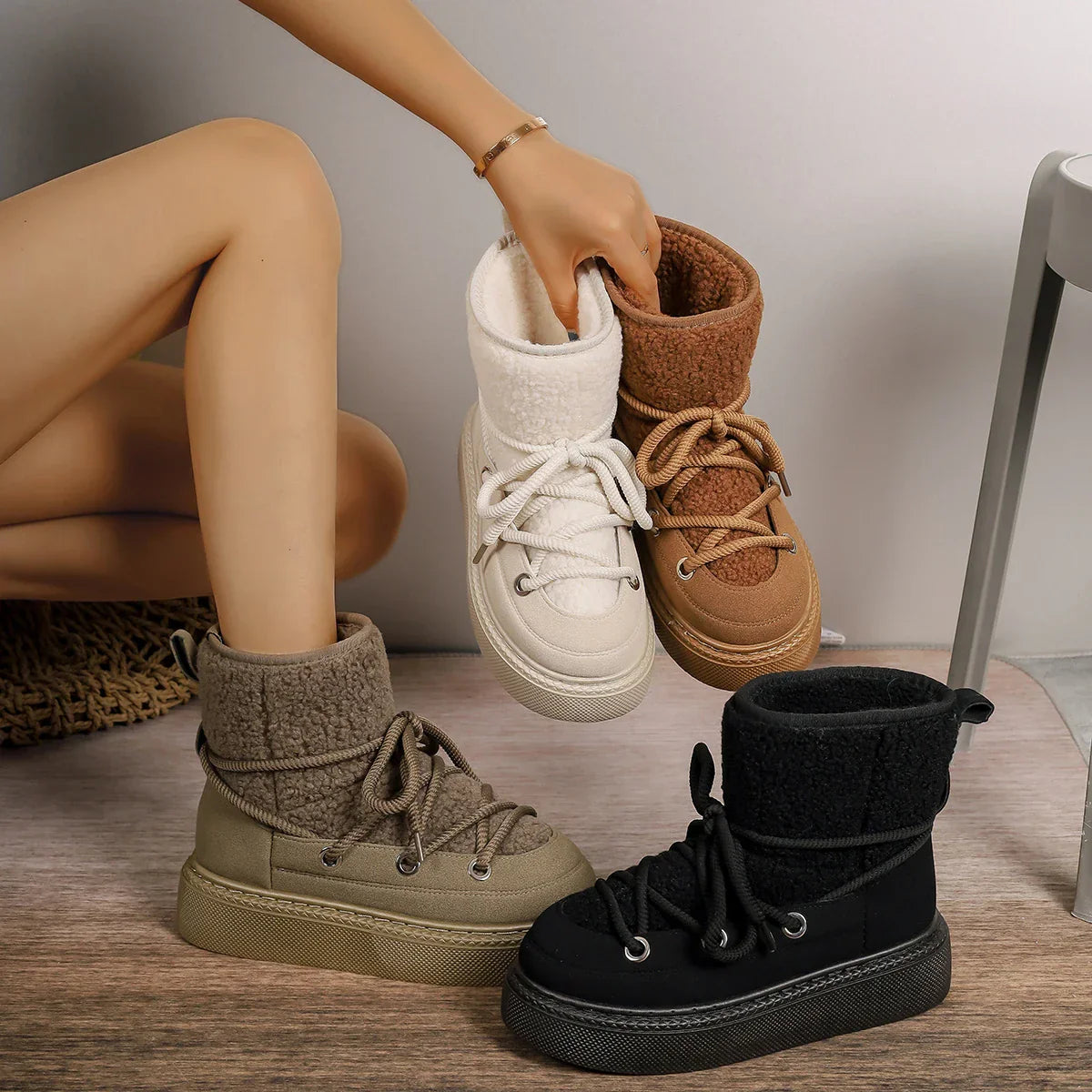 Maria | Orthopedic Lace-Up Ankle Boots